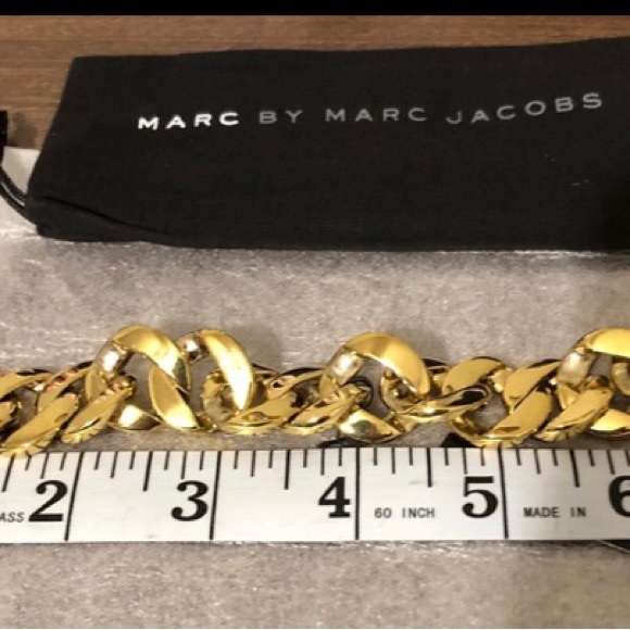 Marc By Marc Jacobs Goldtone Katie Logo Link Bracelet - with dustbag - Picture 3 of 6